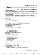 W78C354 datasheet pdf Winbond Electronics