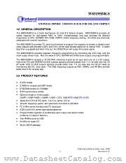 W83195BR-S datasheet pdf Winbond Electronics