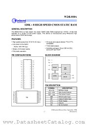 W24L010A datasheet pdf Winbond Electronics