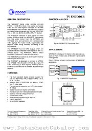 W9952QP datasheet pdf Winbond Electronics
