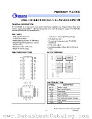 W27E020 datasheet pdf Winbond Electronics