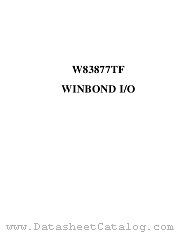 W83877TF datasheet pdf Winbond Electronics