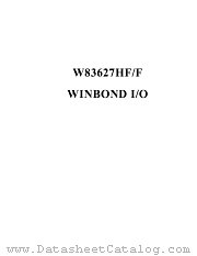 W83627F datasheet pdf Winbond Electronics