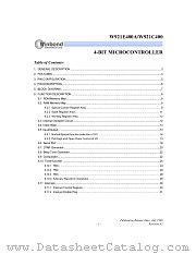 W921C400 datasheet pdf Winbond Electronics