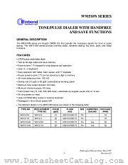 W9151XN datasheet pdf Winbond Electronics