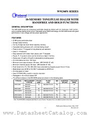 W9134XN datasheet pdf Winbond Electronics