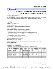 W9133XN datasheet pdf Winbond Electronics