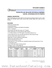 W9132XN datasheet pdf Winbond Electronics