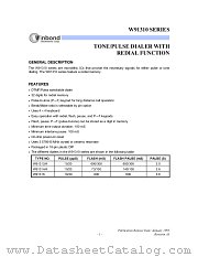 W9131XN datasheet pdf Winbond Electronics