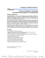 W89C926F datasheet pdf Winbond Electronics