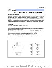 W89C92 datasheet pdf Winbond Electronics