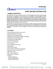 W78LE812/P/F datasheet pdf Winbond Electronics