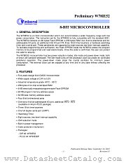 W78IE52 datasheet pdf Winbond Electronics