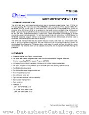 W78E58B/BP/BF. datasheet pdf Winbond Electronics