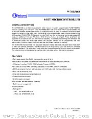 W78E516B/BP/BF datasheet pdf Winbond Electronics
