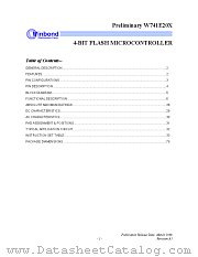 W741E202 datasheet pdf Winbond Electronics