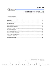 W741C260H datasheet pdf Winbond Electronics