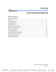 W741C250F datasheet pdf Winbond Electronics