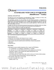W561S30 datasheet pdf Winbond Electronics