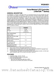 W536A031 datasheet pdf Winbond Electronics