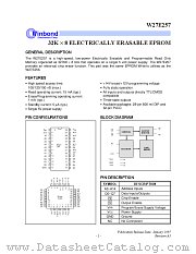 W27E257 datasheet pdf Winbond Electronics