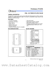 W24256S datasheet pdf Winbond Electronics