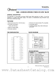 W24129AJ datasheet pdf Winbond Electronics