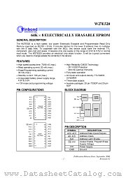 W27E520 datasheet pdf Winbond Electronics