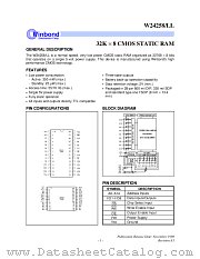 W24258LL datasheet pdf Winbond Electronics