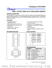 W27C020M datasheet pdf Winbond Electronics