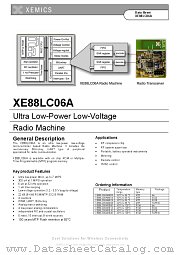 XE88LC06A datasheet pdf Xemics