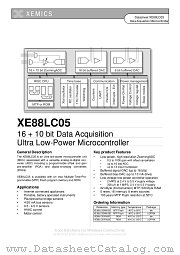 XE88LC05 datasheet pdf Xemics