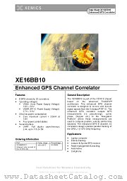 XE16BB10 datasheet pdf Xemics