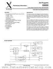 X9522 datasheet pdf Xicor
