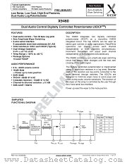 X9460 datasheet pdf Xicor