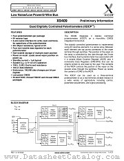 X9409 datasheet pdf Xicor