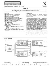 X9408 datasheet pdf Xicor
