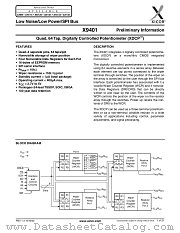 X9401 datasheet pdf Xicor