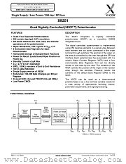X9251 datasheet pdf Xicor