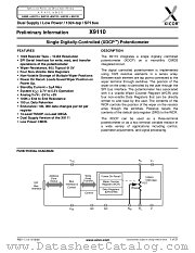 X9110 datasheet pdf Xicor