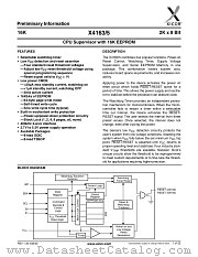X4163 datasheet pdf Xicor