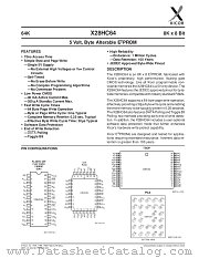 X28HC64 datasheet pdf Xicor