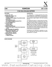 X28HC256 datasheet pdf Xicor