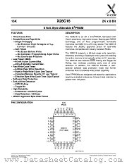 X28C16 datasheet pdf Xicor