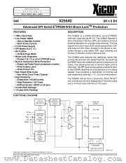 X25640 datasheet pdf Xicor