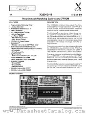 X25043 datasheet pdf Xicor