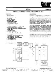 X25021 datasheet pdf Xicor