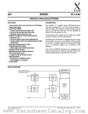 X24321 datasheet pdf Xicor