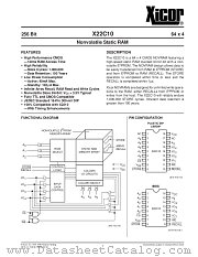 X22C10 datasheet pdf Xicor