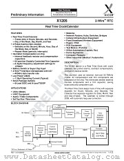 X1205 datasheet pdf Xicor